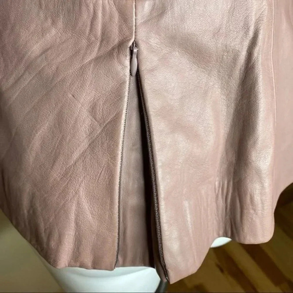 NWT Badgley Mischka Peplum Leather Jacket - Picture 8 of 16